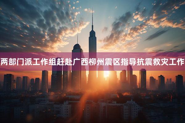 两部门派工作组赶赴广西柳州震区指导抗震救灾工作